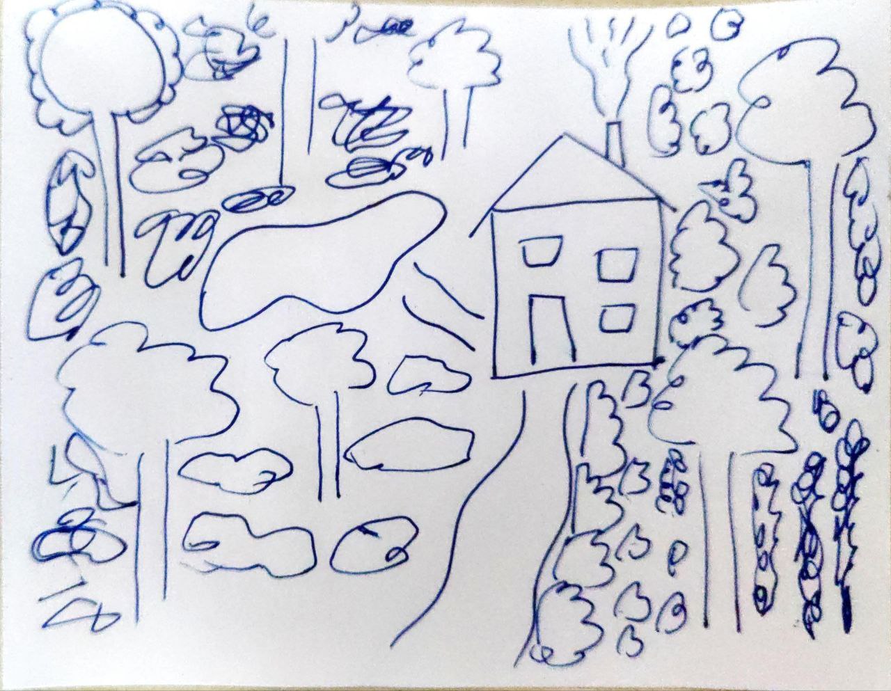 Das Geflügel an dem kleinen Teich